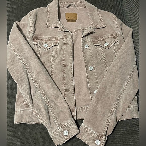 🍂AE Shrunken Corduroy Light Brown Jacket. - Picture 3 of 5